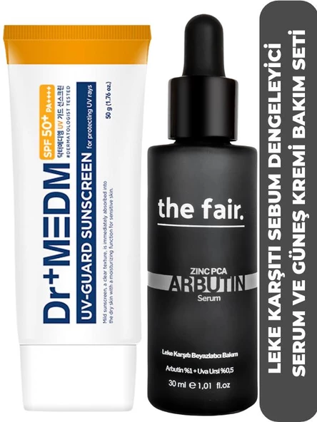The Fair Arbutin Leke Bakımı ve Dr+ MEDM 50 SPF Güneş Koruması
