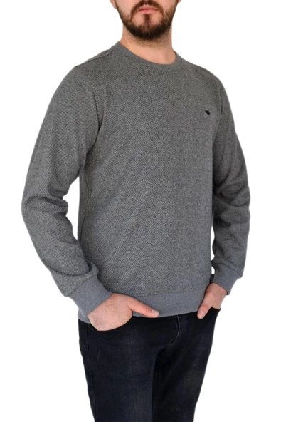 Erkek Büyük Beden Sıfır Yaka Sweat 6012 BT BGL-ST02308 - Resim 10