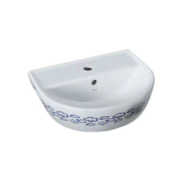 Turkuaz Yumurcak Banyo Lavabo 35*45 cm