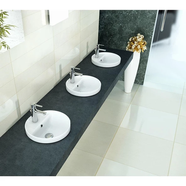 Turkuaz Cerastyle Suit Tezgah Üstü Lavabo 38 - Resim 2