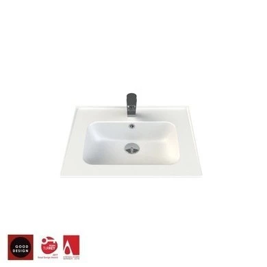 Turkuaz Cerastyle Blue Etajer Uyumlu  (Damlalıklı)  Lavabo 65*47cm