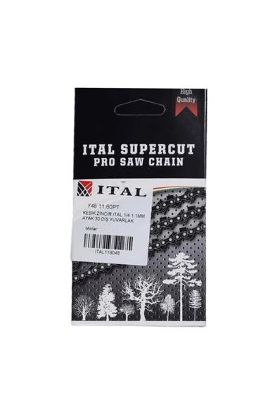 Ital Kesik Zincir 1/4 1,1mm 30 Diş 2600V/2510V/A305C - Resim 2