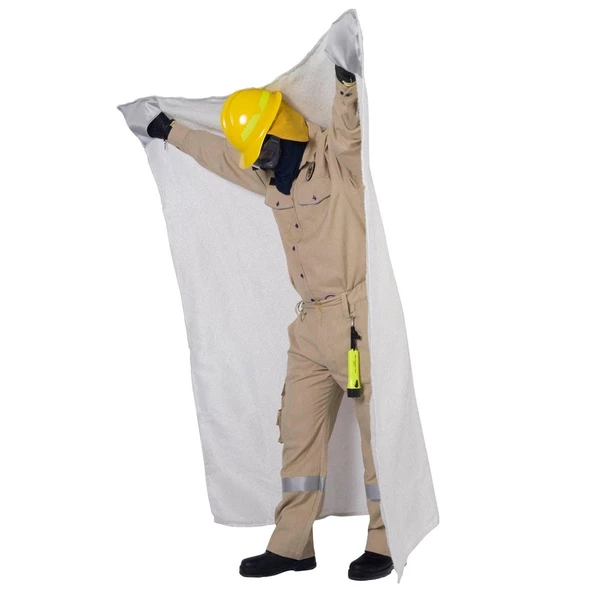 Yangın Söndürme Battaniyesi 100 x 120 cm CE Sertifikalı - Resim 5