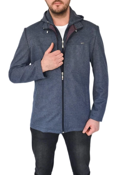 Erkek Tek Spor Ceket  Kapüşonlu BGL-ST02366 - 12