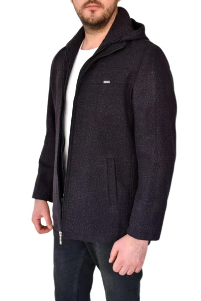 Erkek Tek Spor Ceket  Kapüşonlu BGL-ST02366 - 6