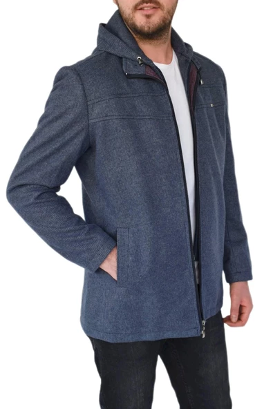 Erkek Tek Spor Ceket  Kapüşonlu BGL-ST02366 - 5
