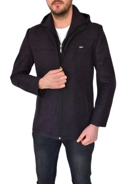 Erkek Tek Spor Ceket  Kapüşonlu BGL-ST02366 - 8