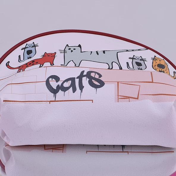 Biggdesign Cats Deri Makyaj Çantası - 7