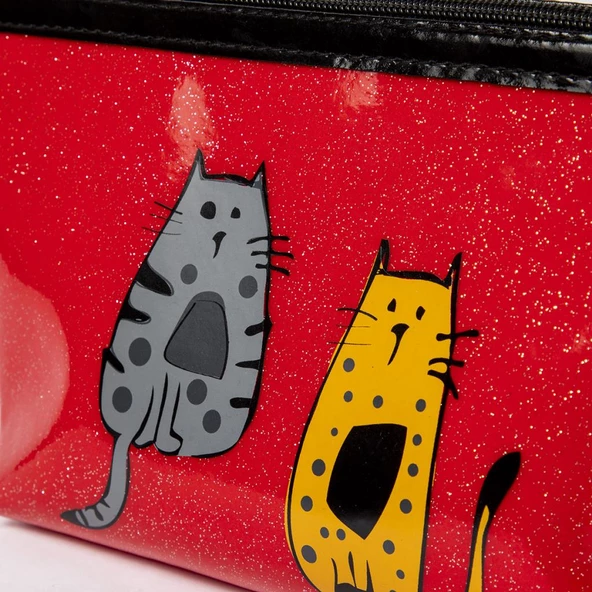 Biggdesign Cats Simli Makyaj Çantası - 7