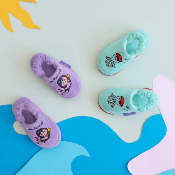 Milk&Moo Çocuk Ev Terliği Denizci Ahtapot - 15