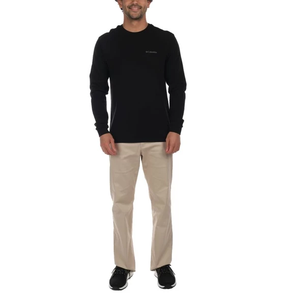 Columbia M CSC Basic Crew Erkek Siyah Sweatshirt CS0204-010 - Resim 5