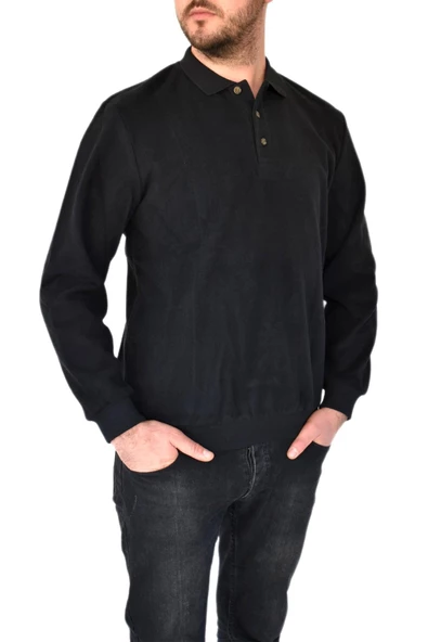 Erkek Büyük Beden Polo Yaka Sweatshirt 2260-BTL BGL-ST02353 ürün görseli