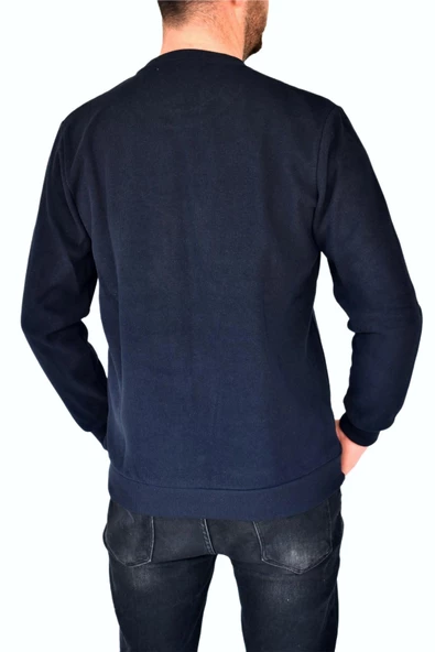 Erkek Büyük Beden Sıfır Yaka Sweatshirt 2268-BTL  BGL-ST02355 - Resim 12