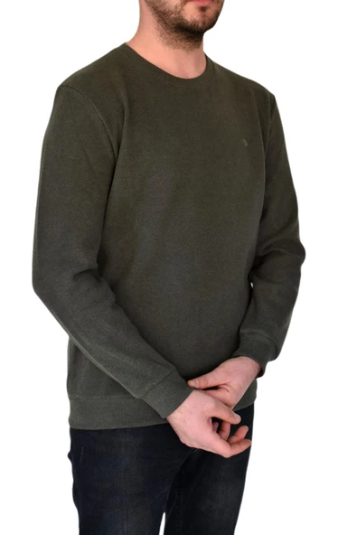 Erkek Büyük Beden Sıfır Yaka Sweatshirt 2268-BTL  BGL-ST02355 - Resim 10