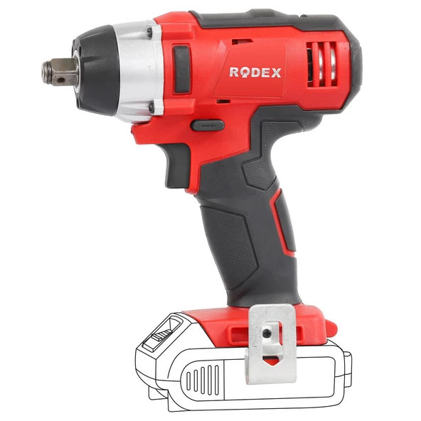 Rodex RPX2380 Darbeli Somun Sıkma Bataryasız 20 V 180 NM