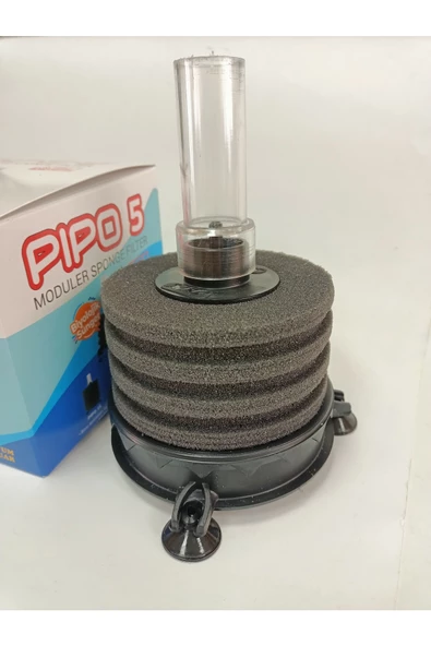 Pipo 5 Biyolojik Süngerli Akvaryum Pıpo Filtre 9x16cm - 2