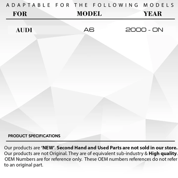Audi A6 için Arka Perde Motor Tamir Dişlisi - 6