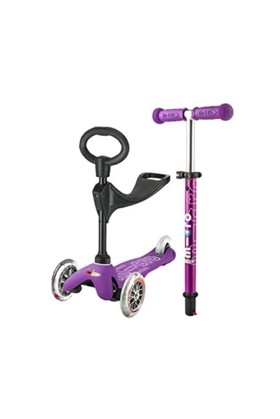Micro Mini Micro Scooter 3 In 1 Deluxe Purple Mmd012 - 4