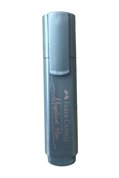 Faber-Castell Fosforlu Kalem 46 Metalik Mavi