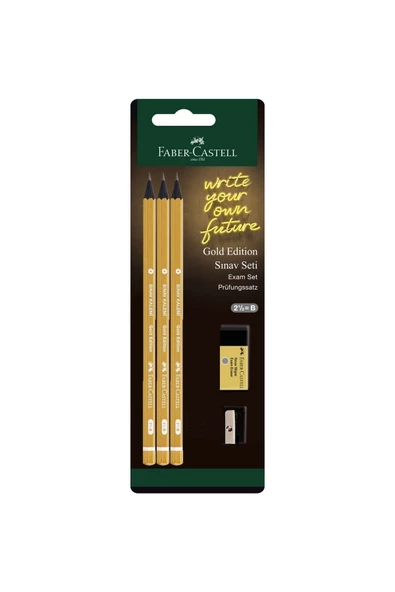 Faber-castell Gold Edition Sınav Seti 3 Kalem 1 Silgi 1 Kalemtıraş