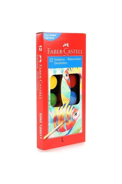 Faber-Castell Suluboya, 12 Renk Küçük Boy ürün görseli 1