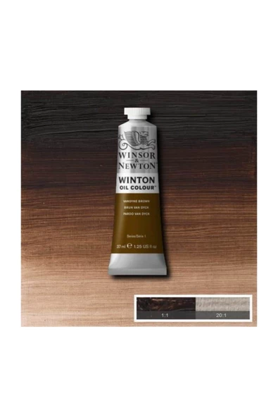 Winsor & Newton Winton Yağlı Boya 37 ml. 41 Vandyke Brown - Resim 2