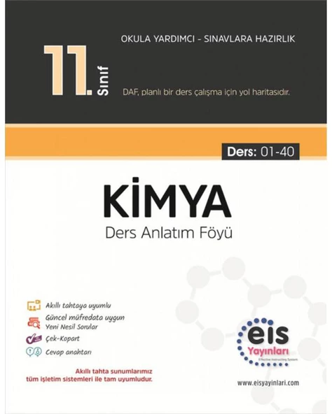 Eis 11.Sınıf Kimya Ders Anlatım Föyü