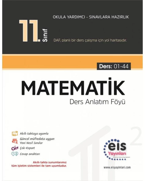 Eis 11.Sınıf Matematik Ders Anlatım Föyü