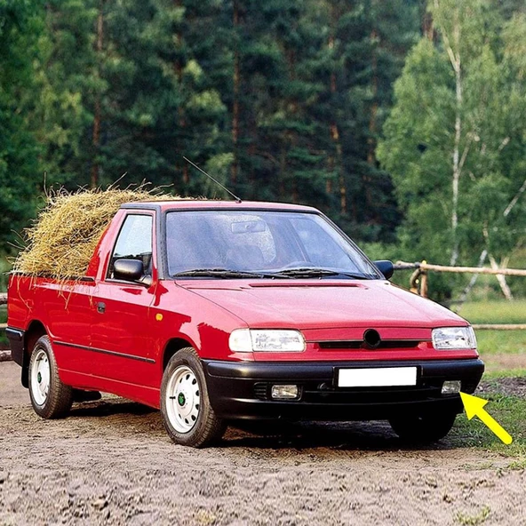 Skoda Pickup Pikap 1995-2001 Ön Tampon Sol Sis Farı Lambası 6U0941701
