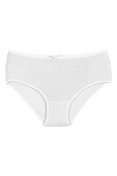 12 Adet Yıldız Bayan Bambu Bato Külot Beyaz 3920 ürün görseli