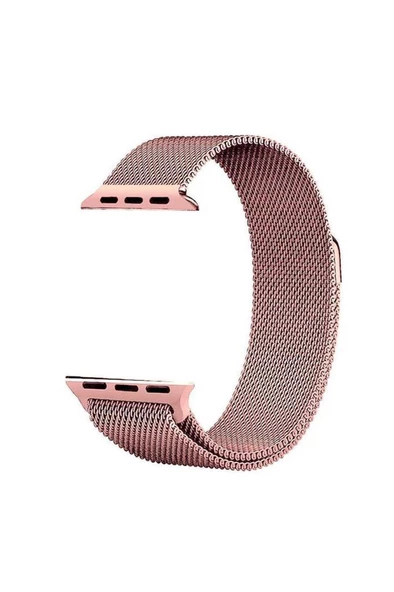 Apple Watch Ultra 49mm Uyumlu KRD-01 Metal Kasa Tel Örgü Mıknatıslı Kordon - 12