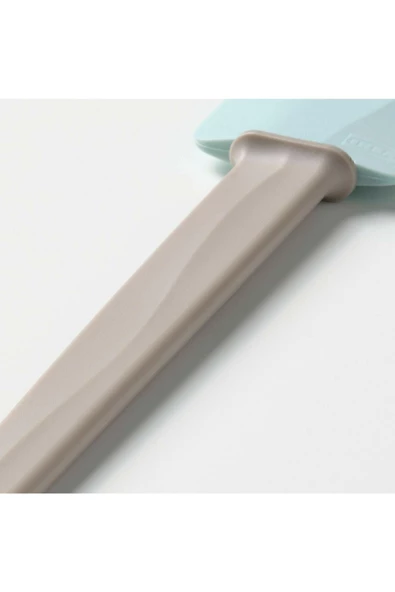 Bakglad Silikon Spatula + Yumurta Hamur Pasta Fırçası Bej Mavi 26 Cm - 5