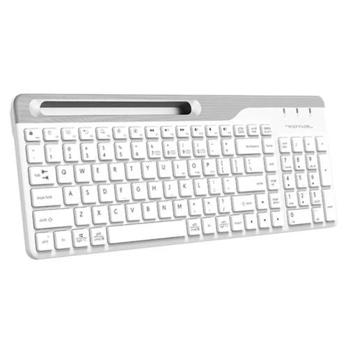A4 Tech FBK25 Beyaz Bluetooth+2.4G Nano FN-Multimedya  Kablosuz Klavye