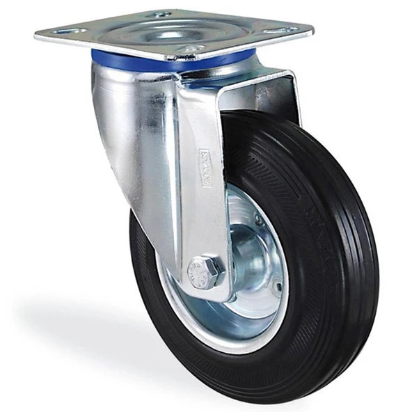 Kama Dönerli Tablalı 200x50 Teker Poliamid Burçlu Ağır Yük Tekeri - 4