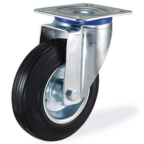 Kama Dönerli Tablalı 200x50 Teker Poliamid Burçlu Ağır Yük Tekeri - 2