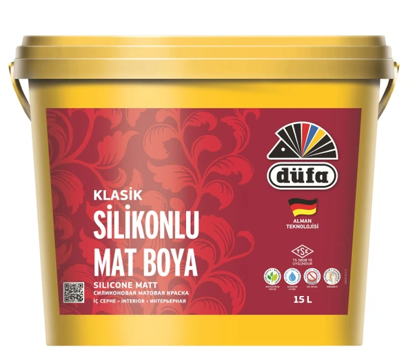 Düfa İç Cephe Duvar Boya Klasik Silikonlu Mat 7.50 l  - YENİ KARTELA