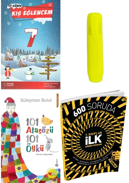 7. Sınıflar İçin 3 Kitaplık İlk Dönem Tekrar Seti Kalem Hediyeli