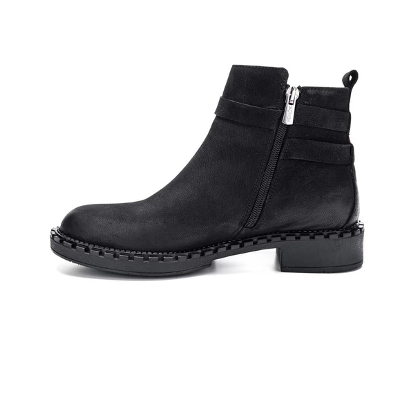 VENÜS 2152203K TOPUKLU TOKALI FERMUARLI DERİ KADIN BOT - 4