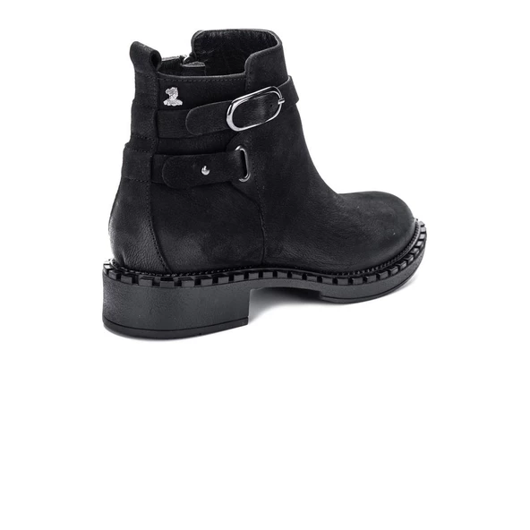 VENÜS 2152203K TOPUKLU TOKALI FERMUARLI DERİ KADIN BOT - 5