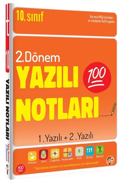 10. Sınıf Yazılı Notları 2. Dönem 1 ve 2. Yazılı - Tonguç Yayınları