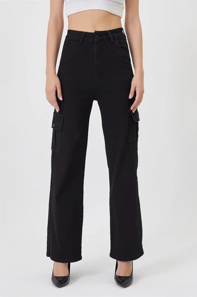 Kargo Cepli Bol Paça Kot pantolon 444394