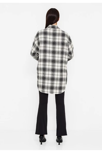 Modatalika Kadın Önden Cep Detaylı Tunik Bluz - Resim 4