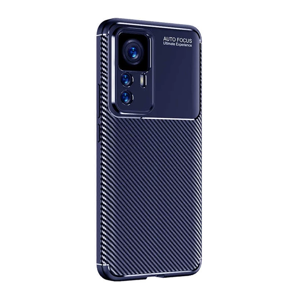 Xiaomi Mi 12T Pro Kılıf Zore Negro Karbon Tasarım Silikon Kılıf - Resim 3
