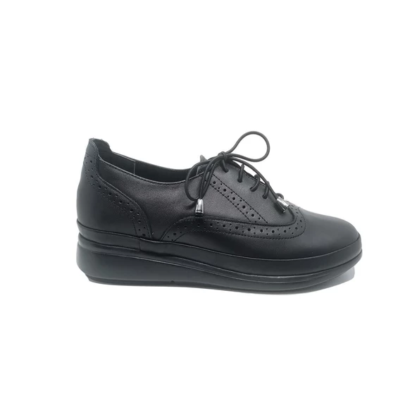 Janestt Kadın Deri Casual Ortapedik Taban Oxford Ayakkabı 266-45045 - 3