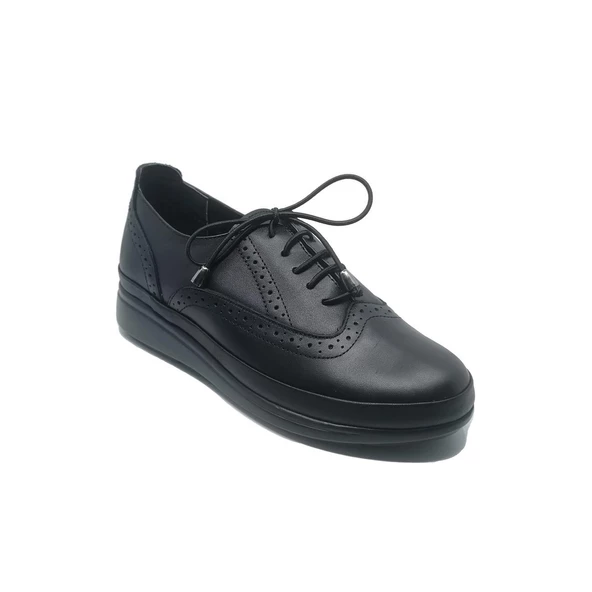 Janestt Kadın Deri Casual Ortapedik Taban Oxford Ayakkabı 266-45045