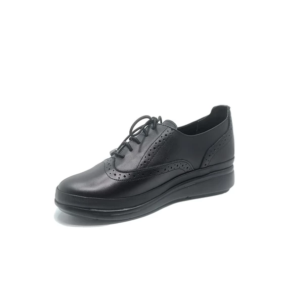 Janestt Kadın Deri Casual Ortapedik Taban Oxford Ayakkabı 266-45045 - 4