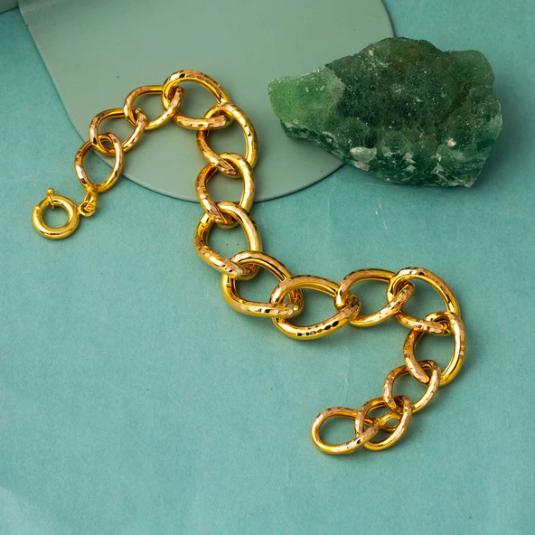 Uzay Yolu 14 Ayar Altın Bileklik - Resim 4