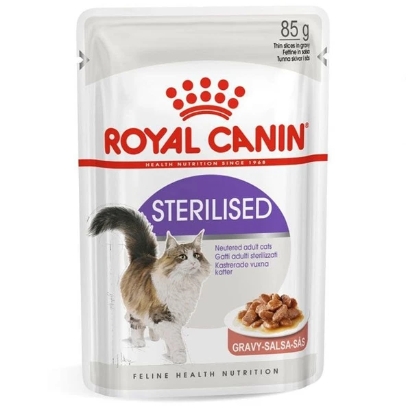 Royal Canin Sterilised Gravy 85 gr x 12 Adet Gravy Soslu Yaş Kedi Maması