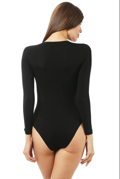 LADON VİSKON PENYE LİKRALI GENİŞ YAKA KANCALI BODY 203 - 5