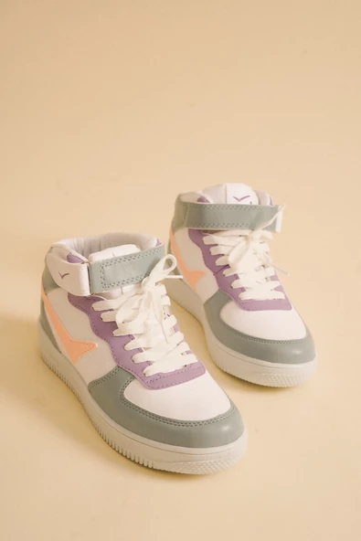 Uzun Bilekli Spor Sneakers Ayakkabı - 4